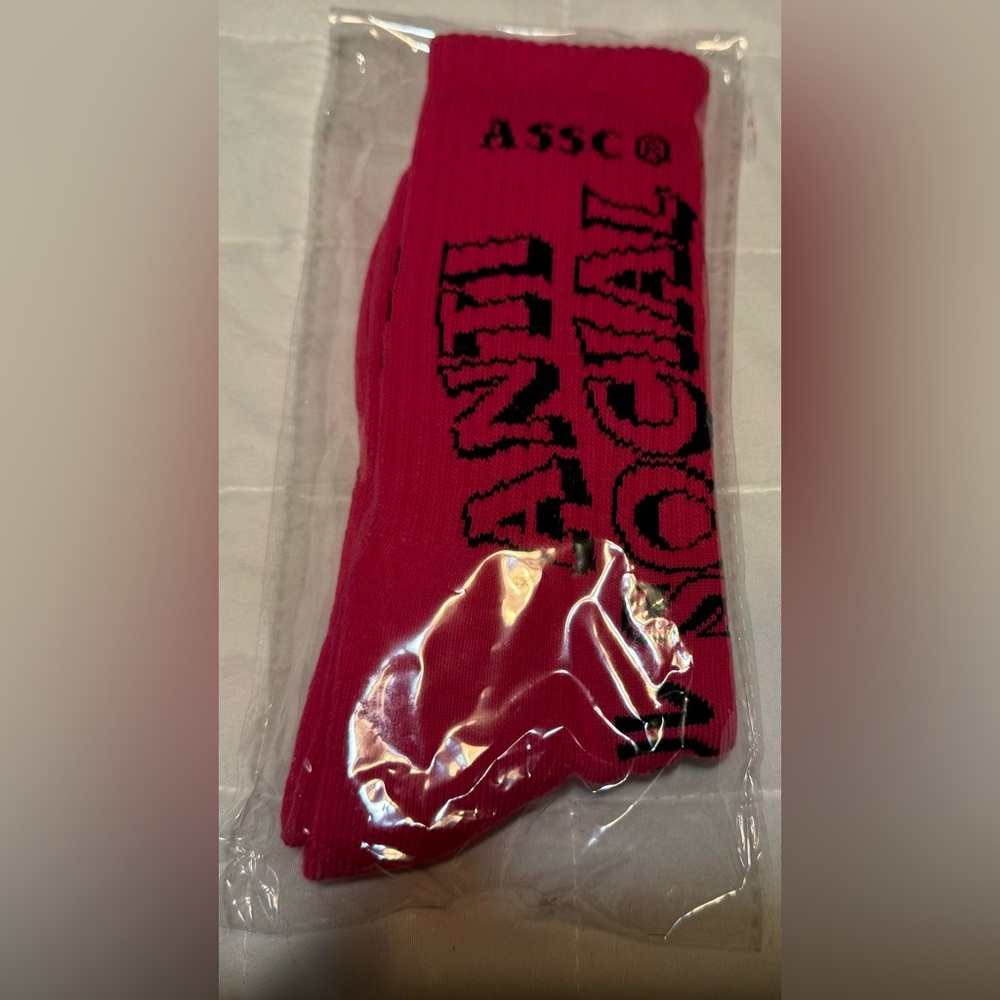 Anti Social Social Club “Your Feet Hurt Socks” OS in Pink